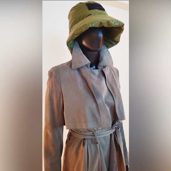 Club Monaco Belted Trench Coat Raincoat Overcoat (Hat Excluded) New - Picture 8 of 15